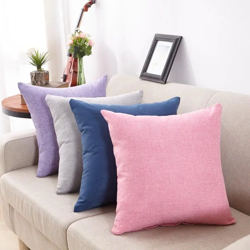

1pcs Pillowcase Cotton Linen Pillow Cover Pillow Cases Home Decor Pillow Case Hotel Pillowcase Cover 40x40