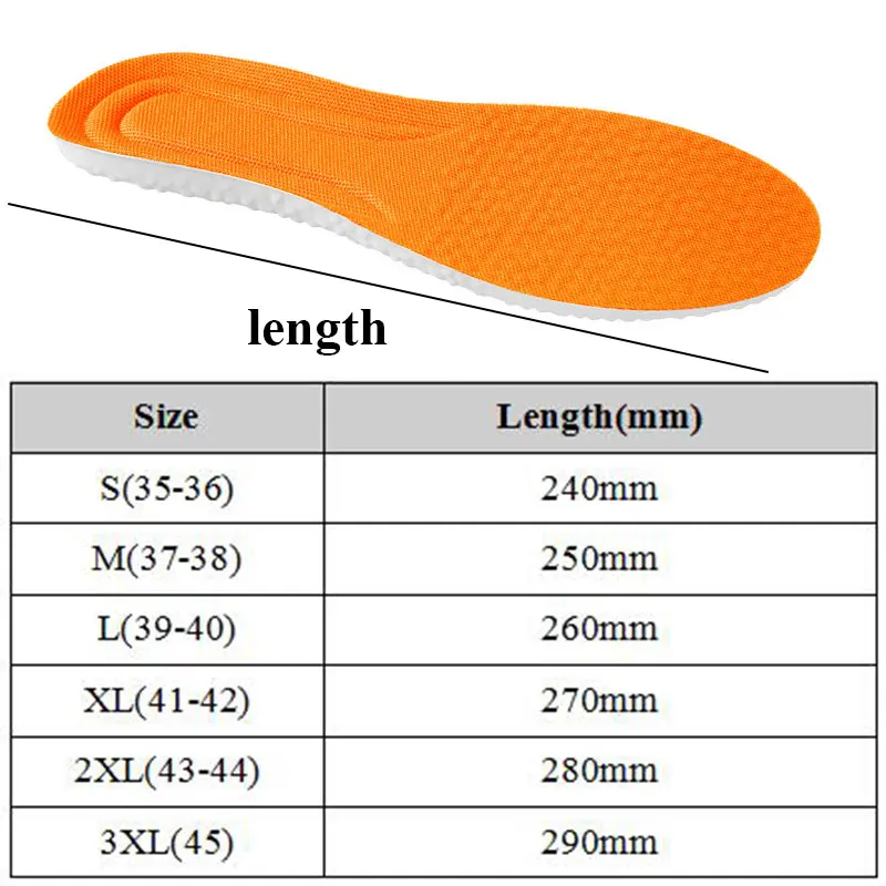 

Soft Super Soft PU Sports Insoles For Women Men Shock Absorption Insole With Holes Breathable Running Training Shoe Soles Pads