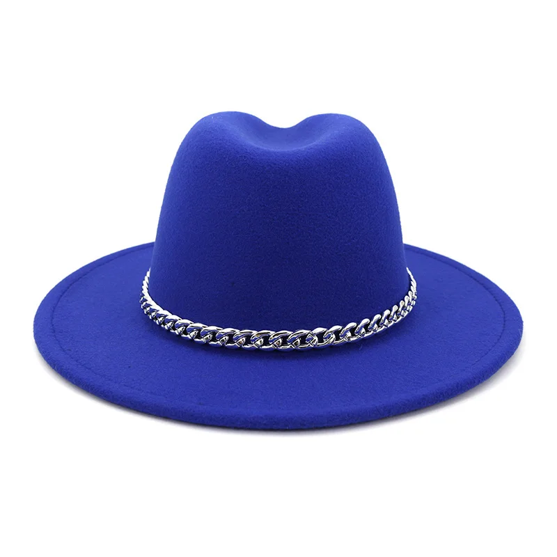 Женская фетровая шляпа FS желтая и фиолетовая из хлопка с широкими полями на зиму