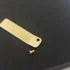 Золотая металлическая верхняя крышка, эхолот, тюнинг-плата, лист, заклепка, звуковой аппарат, детали для Dupont L2, ремонт газовой зажигалки