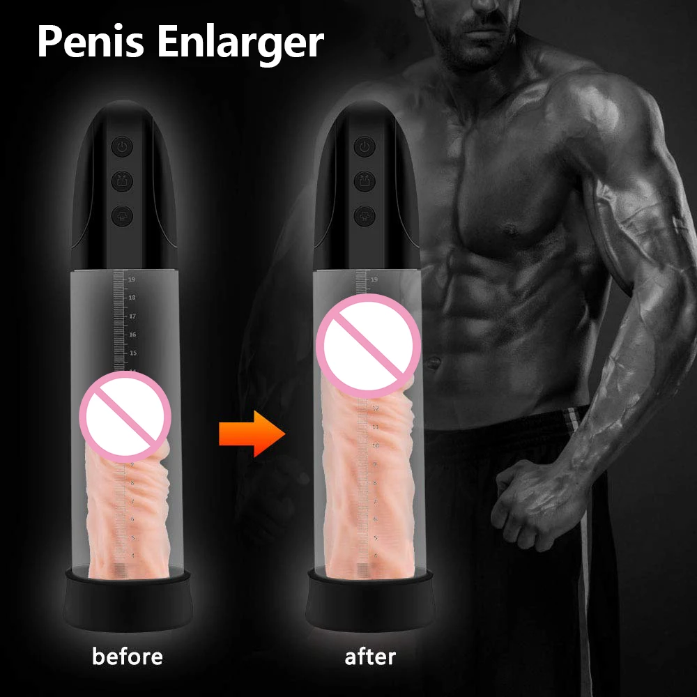 Автоматический мужской насос для увеличения пениса перезаряжаемый через USB