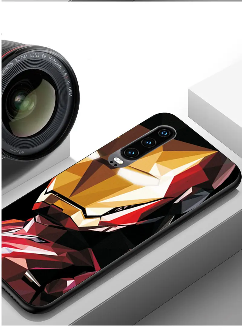 Чехол captain america для huawei P30 Lite P10 Lite, черный ТПУ для huawei P30 P20 Pro P8 P9 Lite, чехол для huawei P30 Pro, чехол
