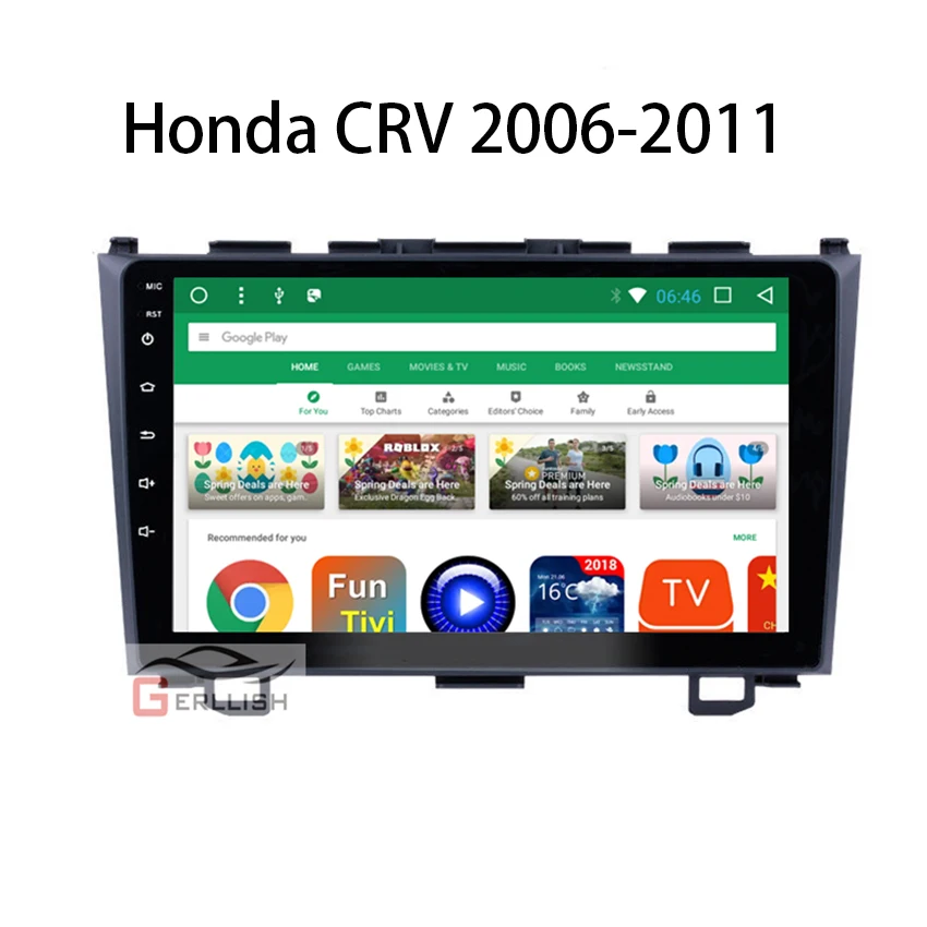Для Honda CR-V CRV 1 2 3 4 1997-2018 Android Авто Авторадио Bluetooth Apple Carplay беспроводная