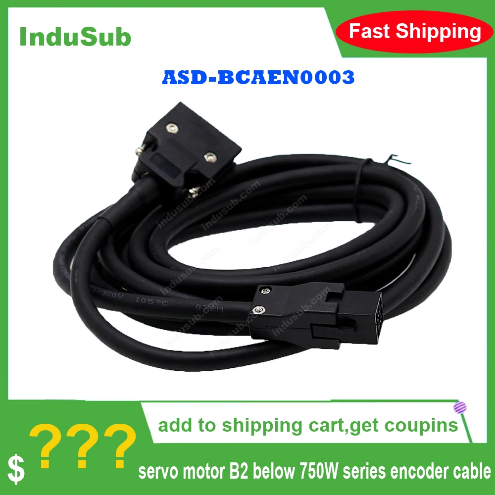 

Новый оригинальный Серводвигатель стандарта B2, кабель кодировщика серии 750 Вт, 3 м