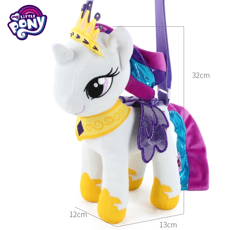 white Плюшевые куклы My Little Pony, игрушки принцессы, аниме, лошадь, единорог, плюшевые мягкие для детей, для маленьких девочек, подарок на день рождения, Рождество - Цвет: white