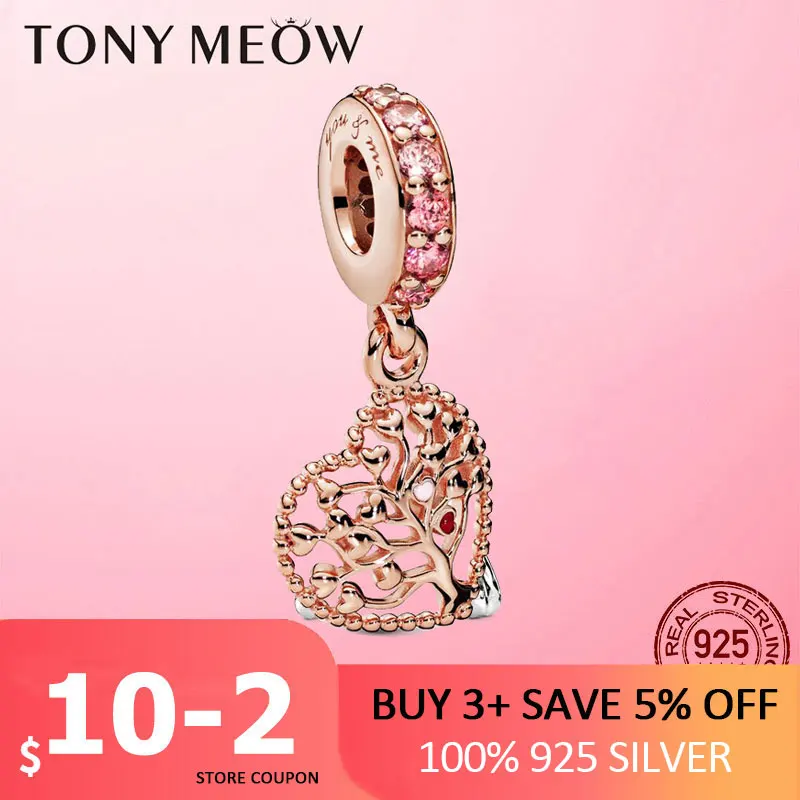 Подвеска дерево любви из серебра 925 пробы подвеска для оригинального браслета