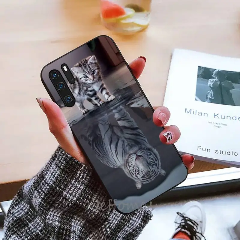 

cute cat animal Phone Cases For Huawei P9 P10 P20 P30 Pro Lite smart Mate 10 Lite 20 Y5 Y6 Y7 2018 2019