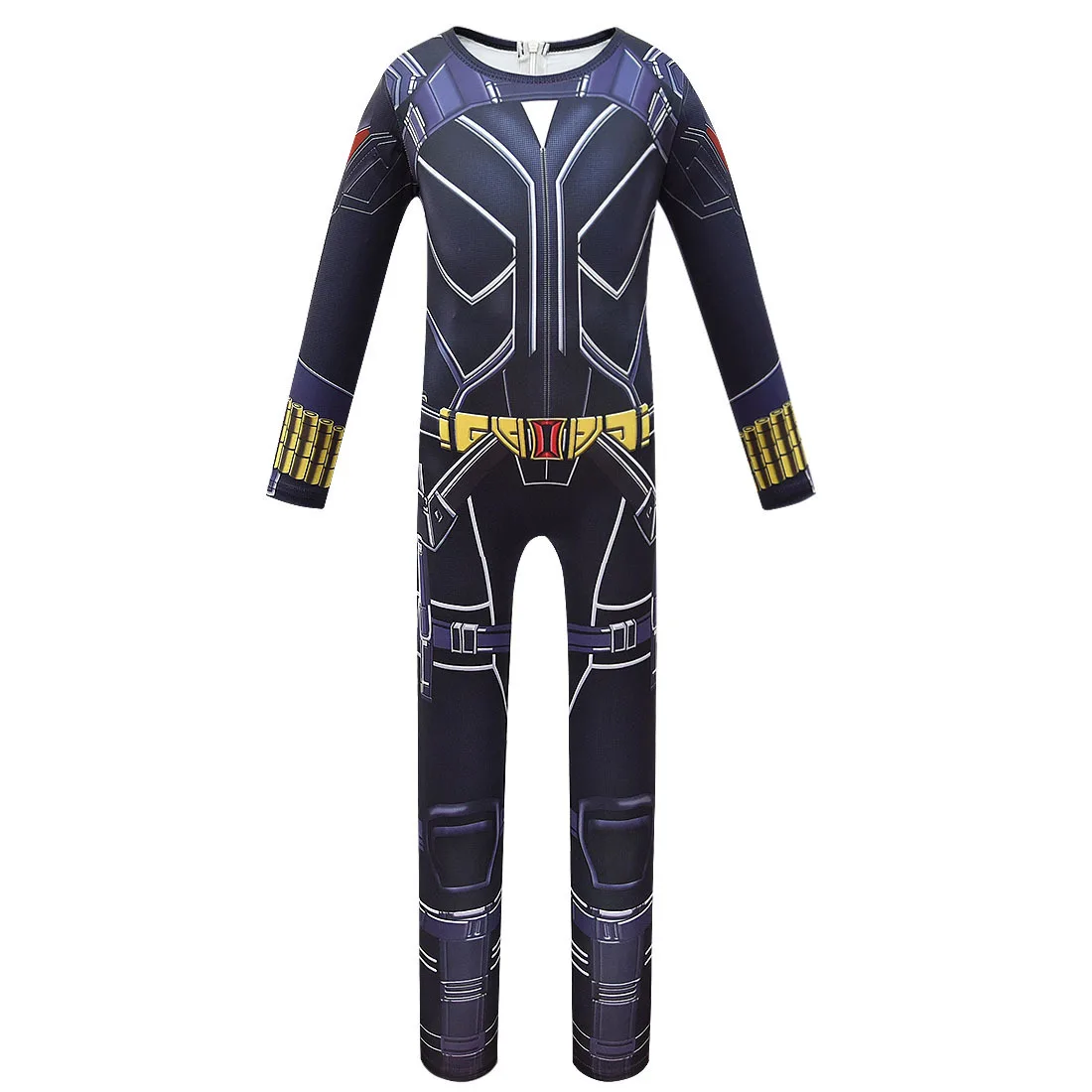 2020 костюмы на Хэллоуин для девочек косплей черной вдовы Детский боди боевой