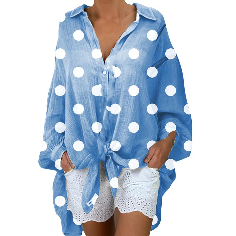 Женская Свободная блузка большого размера весна 2020 женская новые длинные