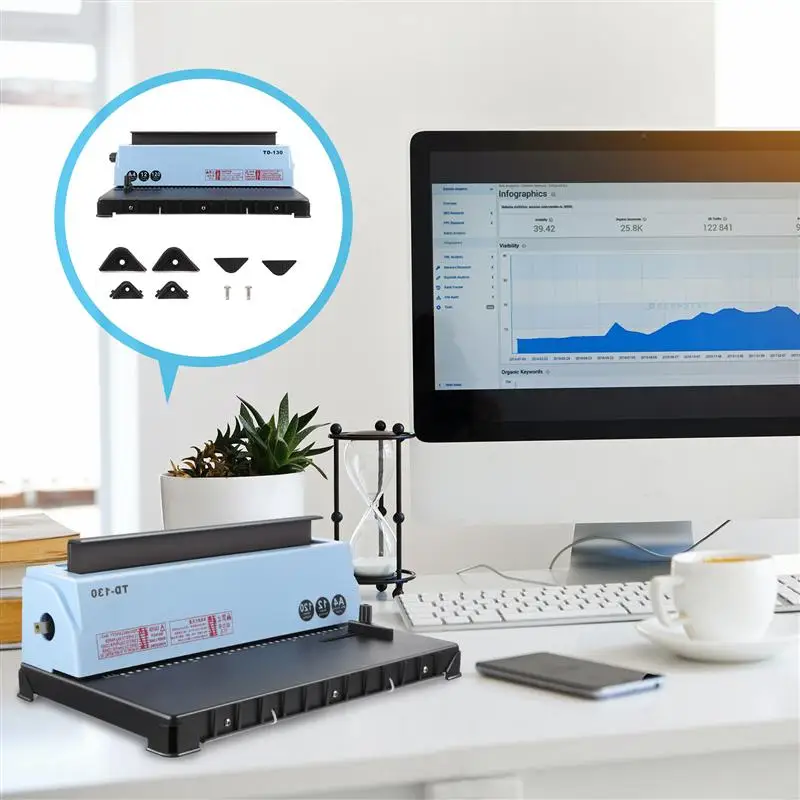 

1 Set Binding Machine Coil Calendar Punch 34 Holes Document Punching Machine