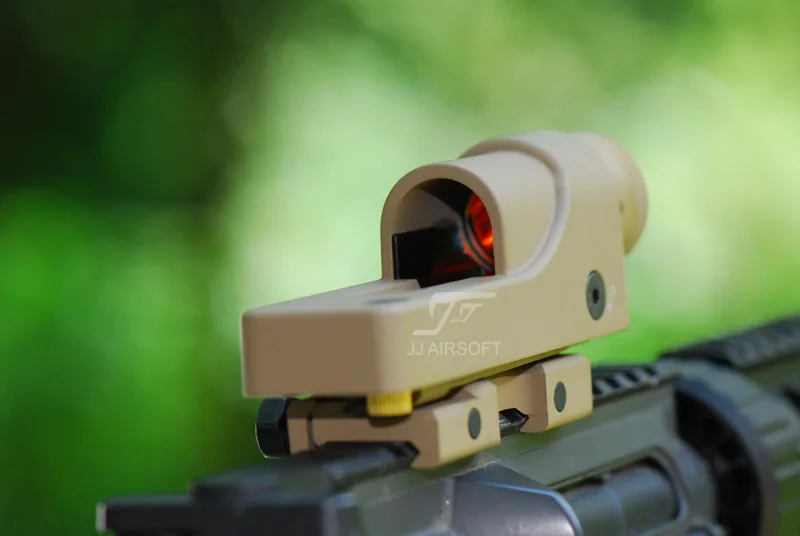 JJ Airsoft 1x24 Reflex Red Dot(черный/коричневый) RX06: Trijicon Reflex треугольник сетка