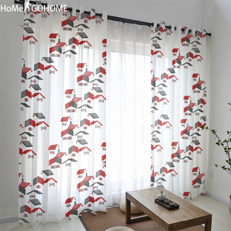 Абстрактный Снежный домик прозрачные шторы для гостиной свадебные уличные вуаль
