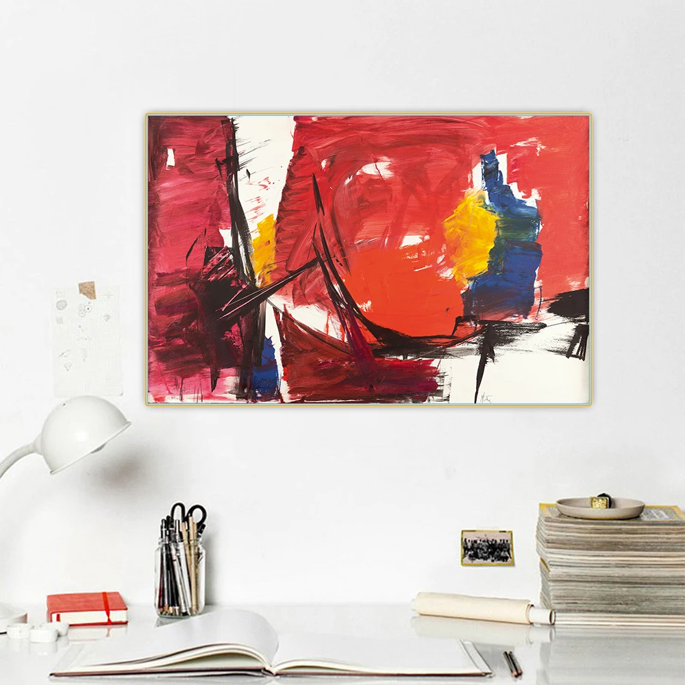 

Jean Miotteã€ŠUntitled VIIã€‹Abstract Expressionism Canvas Art Oil Painting Picture Wall Hanging Decor Home Living Room Decoration