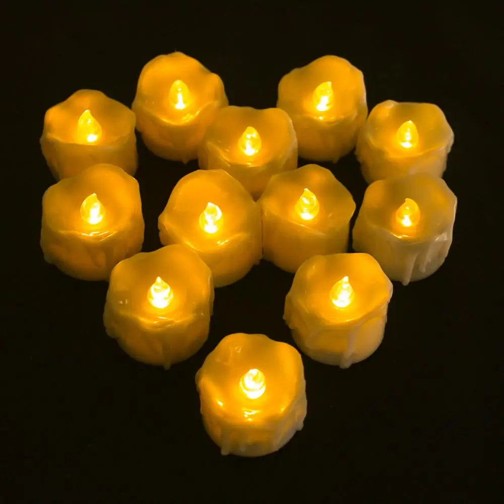 

New 24Pcs Flickering LED Tealights Remote Control Battery Powered Flameless Candles For Home Party Birthday Christmas Decoration