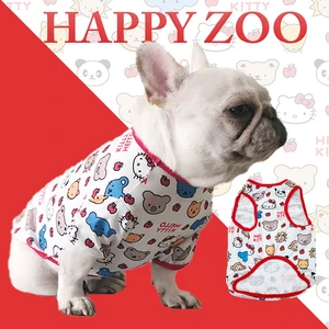 Cartoon Summer Dog T shirt vest Pet Clothing for Small Dogs Yorkshire Terrier Shih Tzu Shirts Puppy Cat Clothes Puppy Outfit