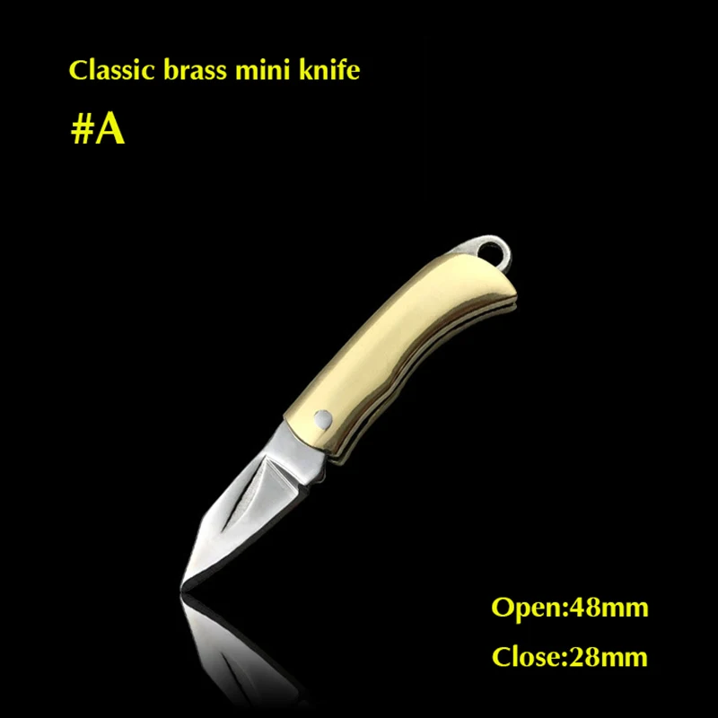Новое поступление латунный Мини карманный складной нож CS GO портативный походный