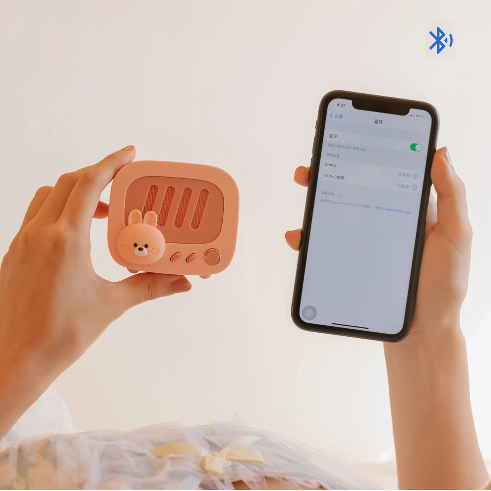Портативный мини-динамик с мультяшным рисунком беспроводной Bluetooth-динамик