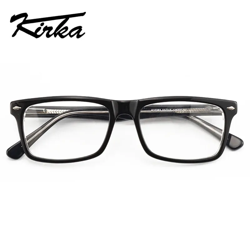 Очки Kirka оправа для мужчин ацетатные очки близорукости черные оправы очков