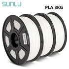 SUNLU PLA Синтетическая нить 1кгрулон 3D печать Filaemnt pla 3 рулоны, материал для 3D ручка PLA накаливания экструдер расходных материалов