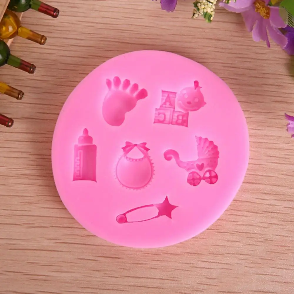 Baby Shower вечерние силиконовые формы шоколада карамельный торт украшения выпечки