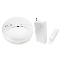 433Mhz Wireless Smoke Detector Fire Sensor & 433Mhz Gsm Wireless Magnetic Contact Sensor Window Door Entry Detector