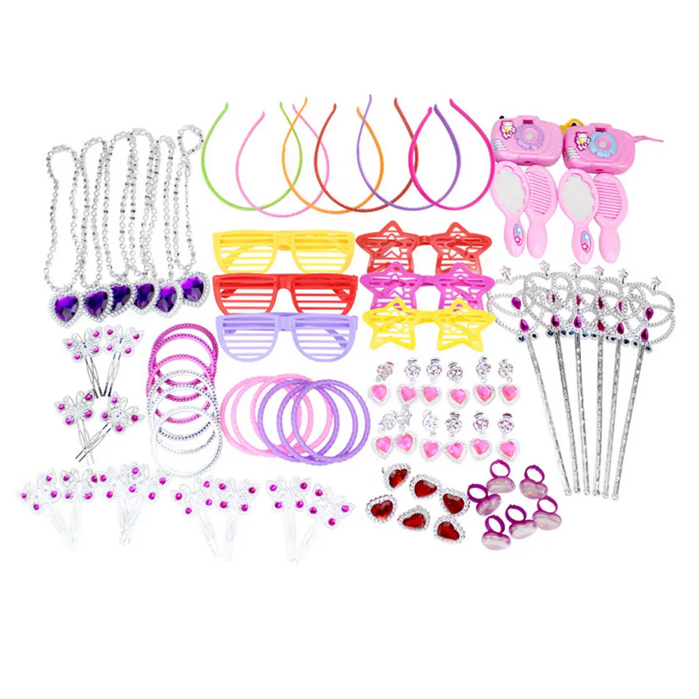 72 шт. принцесса ролевые ювелирные изделия игрушка для девочек Ювелирное Платье