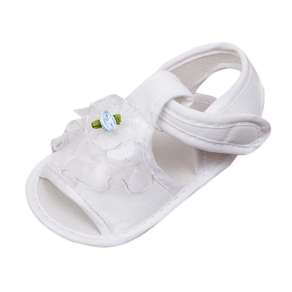 

Sandali per ragazze neonato neonato scarpe da presepe suola morbida Sneakers antiscivolo sandali con fiori scarpe da ragazza pri
