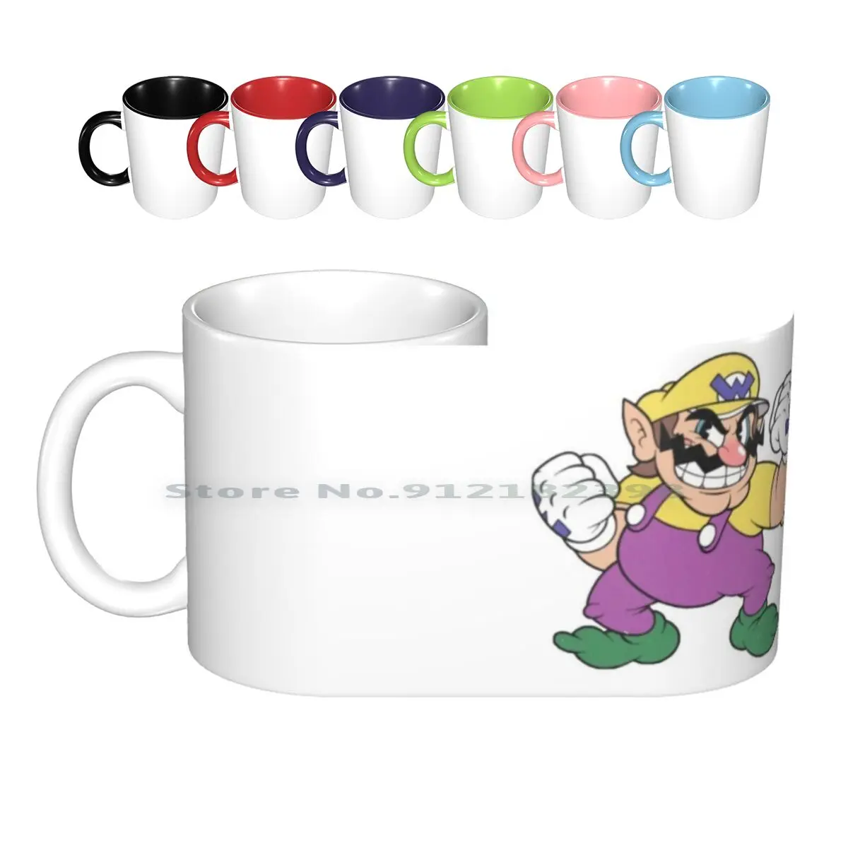 Wario в художественном стиле Cuphead! Super удар Брос. Керамические кружки с изображением