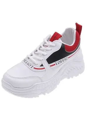 Black ALL YIXIE Новые искусственные кожаные женские платформенные кроссовки модные Casual белые увеличенные женские кроссовки большого размера 41 - Цвет: Black