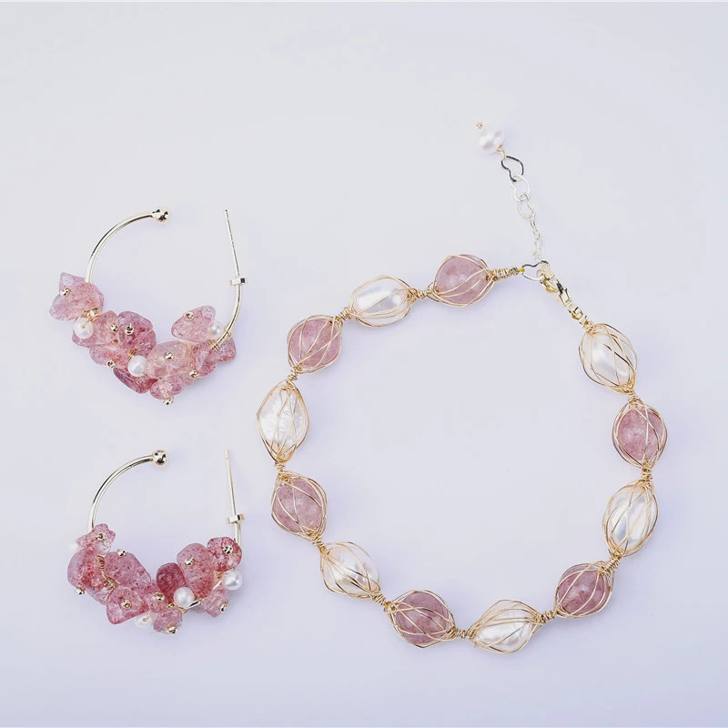 Ювелирные наборы для женщин серьги гвоздики браслет свадебные подарки