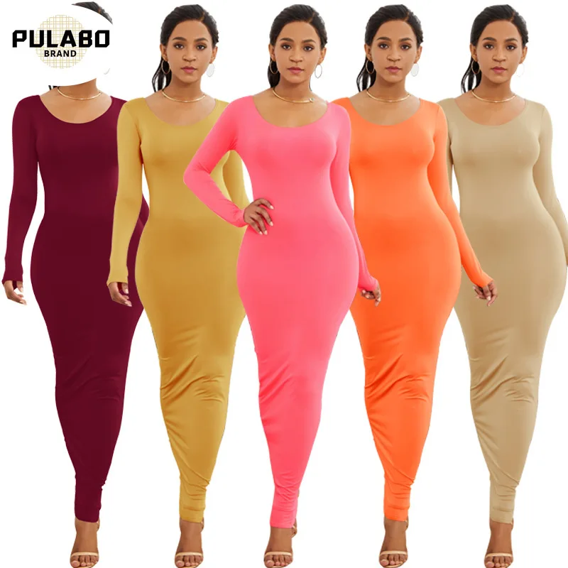 

Пикантные узкие женские ботильоны базовое платье осень 2021 Новинка Зима-весна-осень, длинный рукав, тонкий зимние узкие вечерние платье Vestidos