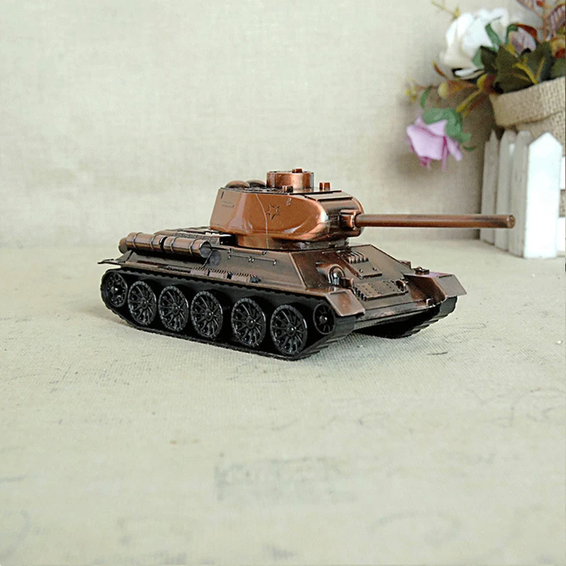 Vintage Metal Tank Miniature Model Alloy Sculpture Home Decoration Accessories Retro Handicraft Desktop Crafts | Дом и сад