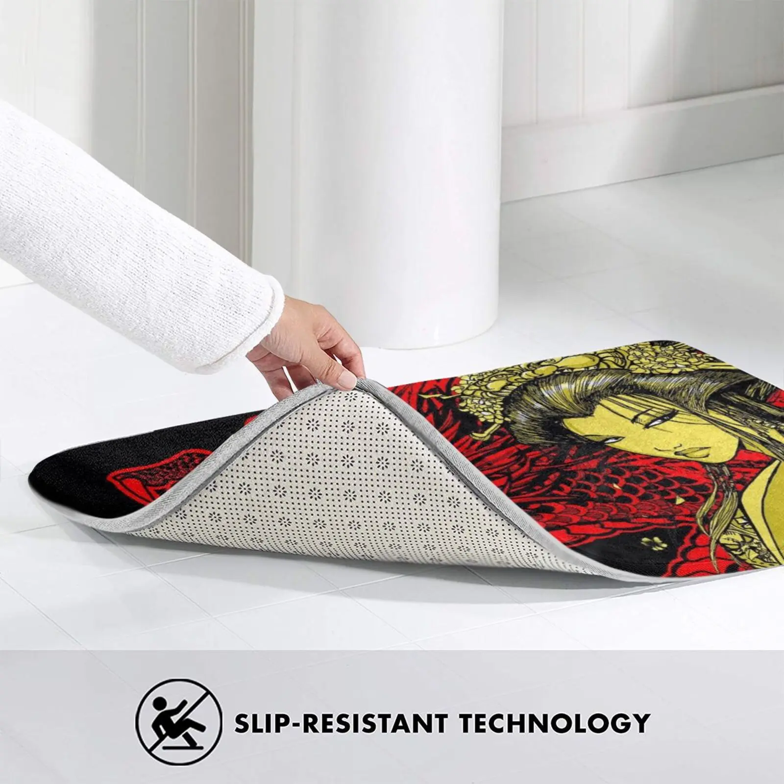 Дракон гейш Коврик ковер анти-скольжение Спальня входная дверь коврик Kaaawaski Сэм