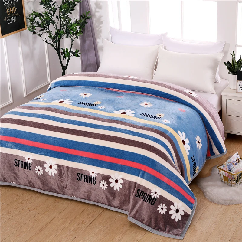 Landscape jacquard thickening warm super soft flannel gold velvet sofa bed cover blanket 200x230cmbedding children adult | Дом и сад