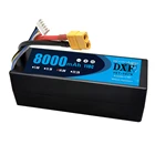 Аккумулятор DXF 14,8 в lipo, Твердый чехол 8000 мАч 110C 220C AKKU для 1:8 1:10 RC Car E Buggy Truggy Truck, лодка, вертолет, Квадрокоптер