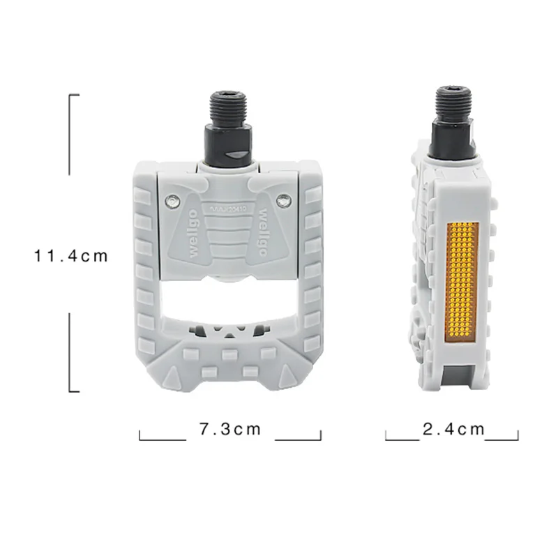 

Wellgo foldable bicycle pedal fixed gear bicycle bicycle pedal MTB bicycle platform pedal non-slip bicycle pedal