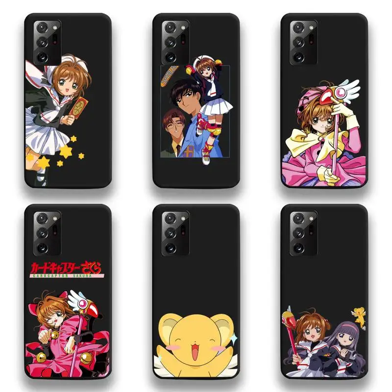 

Anime Cardcaptor Sakura Phone Case For Samsung Galaxy Note20 ultra 7 8 9 10 Plus lite M51 M21 M31S J8 2018 Prime