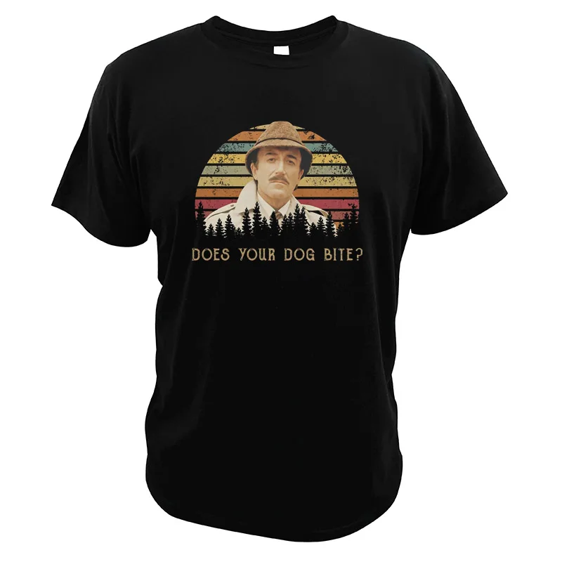 Забавная винтажная Повседневная футболка с надписью Do Your Dog Bite (Inspector)