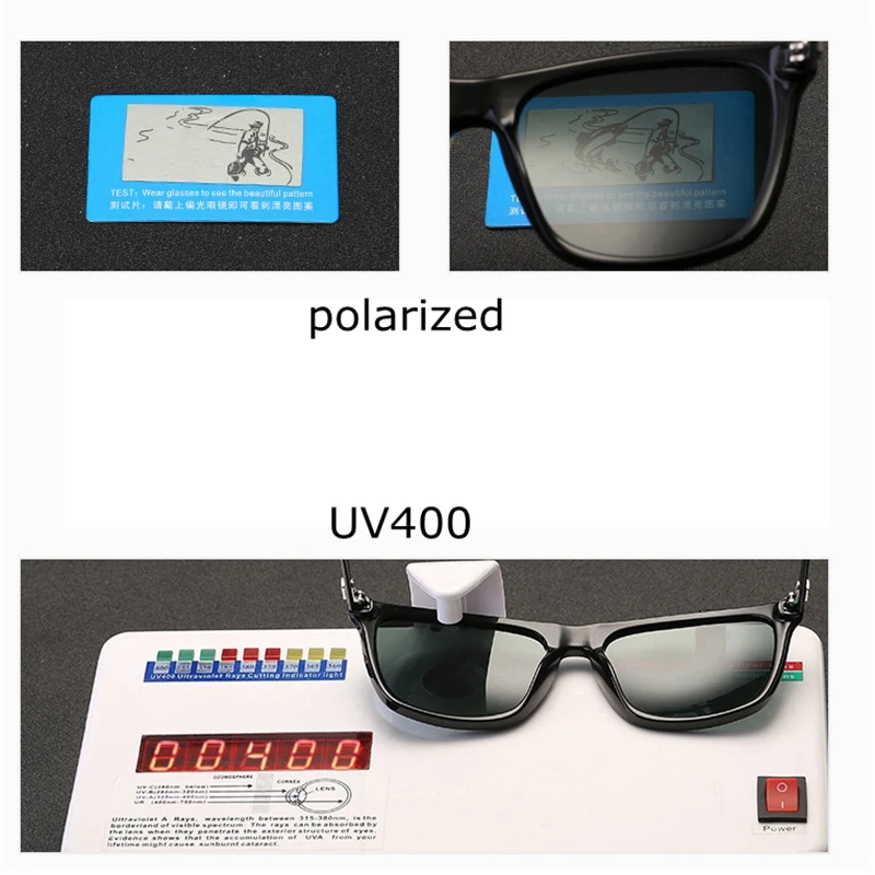 Солнцезащитные очки с квадратной оправой UV400 для мужчин и женщин классические