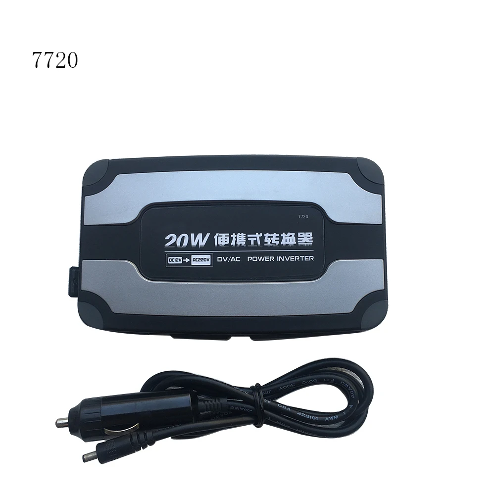 

Автомобильный инвертор 12В до 220В мини автомобильный преобразователь питания с USB