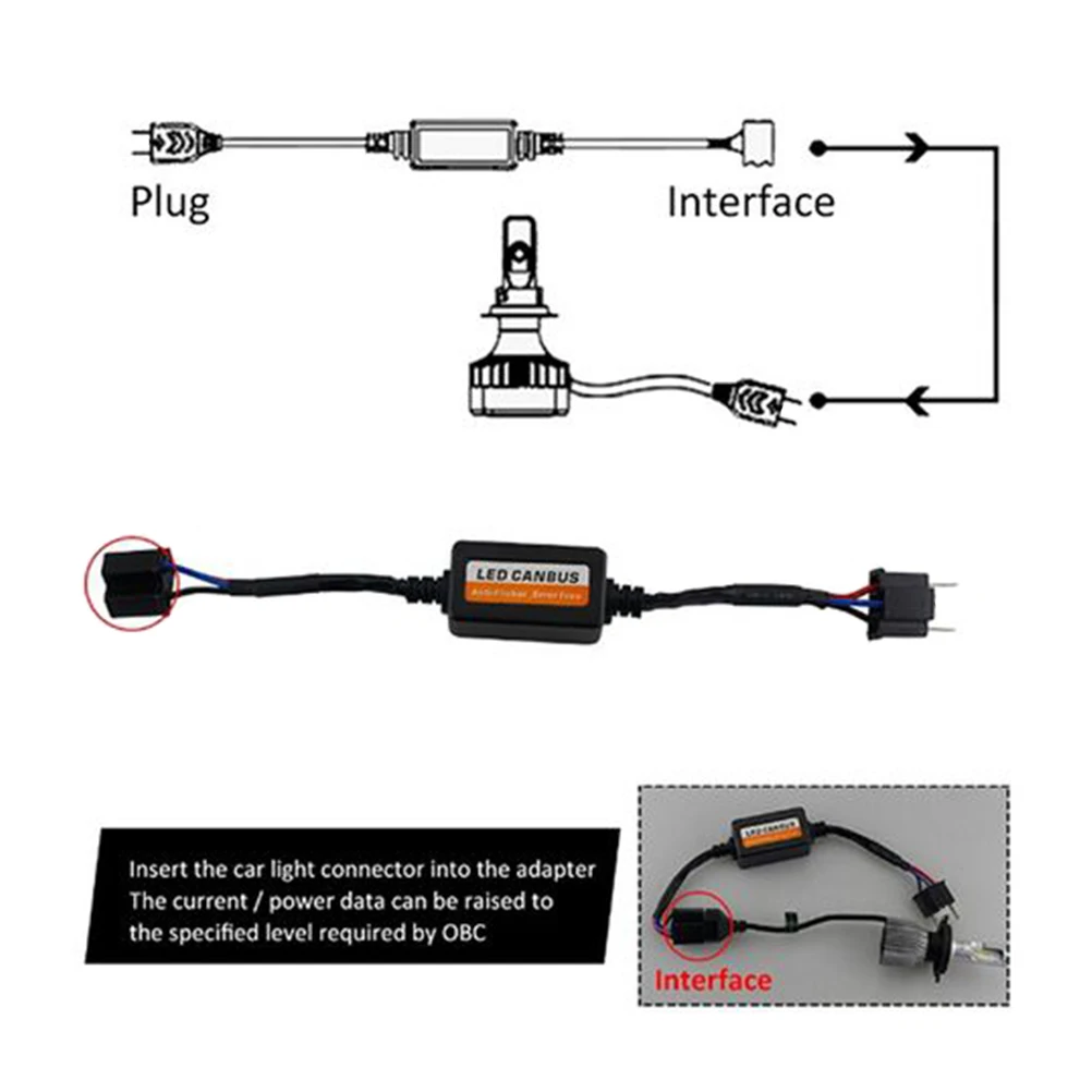 

LED Error Resistance Lamps Decoder Resistance Led Fog Lamps Decoders Load Resistor Fog Lamps Decoder H7 Headlight