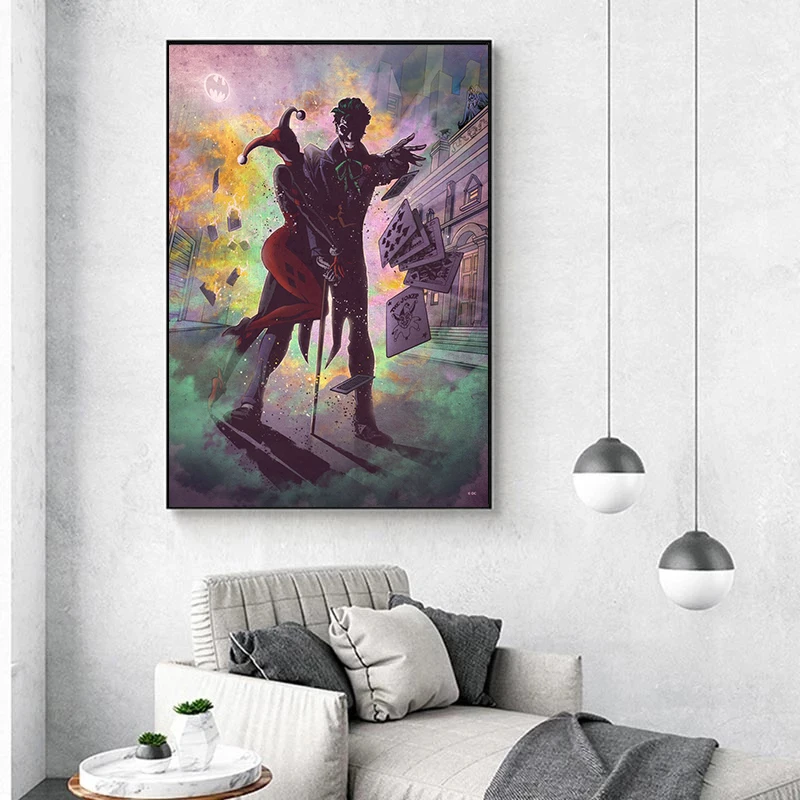 Картина на холсте Marvel Мстители Супергерой Бэтмен женщина-кошка плакаты и принты