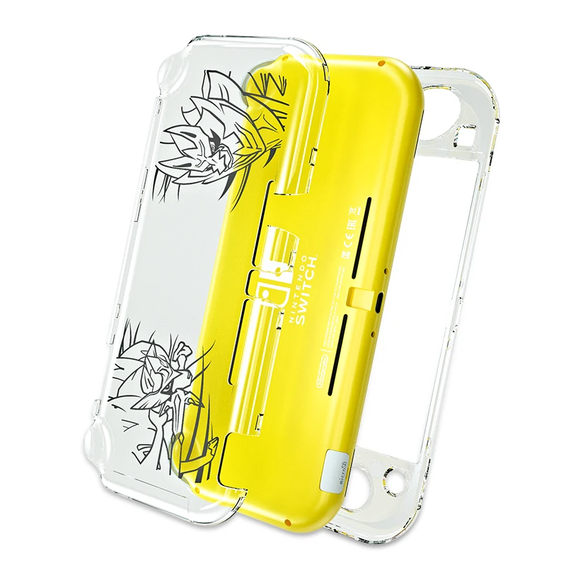 OIVO для PND Switch Lite прозрачный корпус Жесткий ПК Лазерный Гравировальный чехол закаленная пленка протектор для переключателя Lite