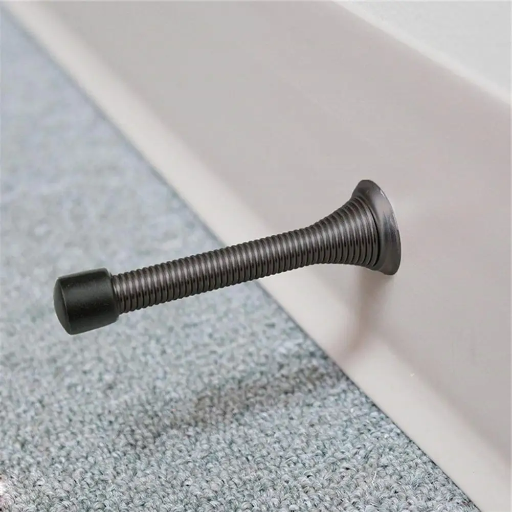 

Spring Door StopsMulti-purpose Door Stops Heavy Duty Wear-resistant Flexible Wall Low Mounted Protective Door Stop for Home