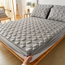 2021 New Bedspreads Mattress Protector for Cover Thicken Quilted Fitted Bed Sheet Comfortable Soft Bedding for Adults Kids