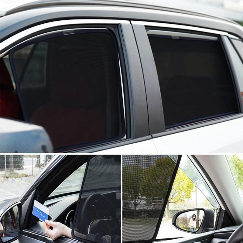 

For Kia KX5 Sportage QL 2016-2021 Front Windshield Car Sunshade Side Window Blind Sun Shade Magnetic Visor Mesh Frame Curtain
