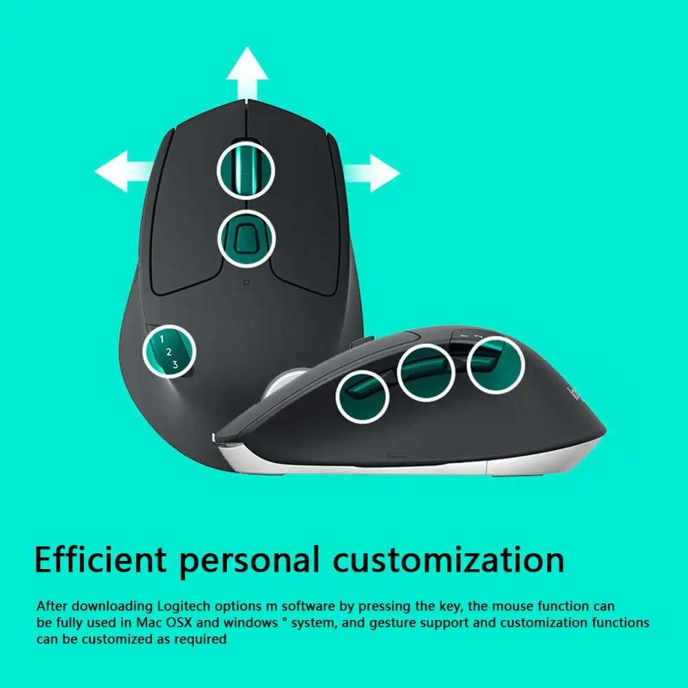Беспроводная игровая мышь Logitech M720 2 4 ГГц Bluetooth 1000 точек/дюйм | Компьютеры и офис