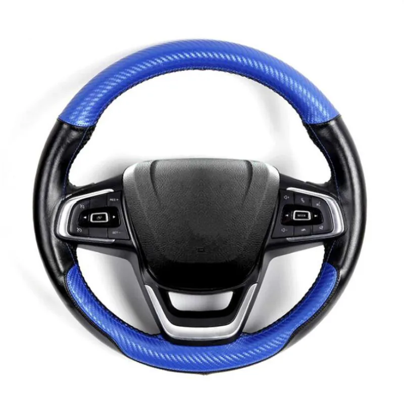 Противоскользящий чехол рулевого колеса автомобиля 38 см DIY плетеные иглы и нитки