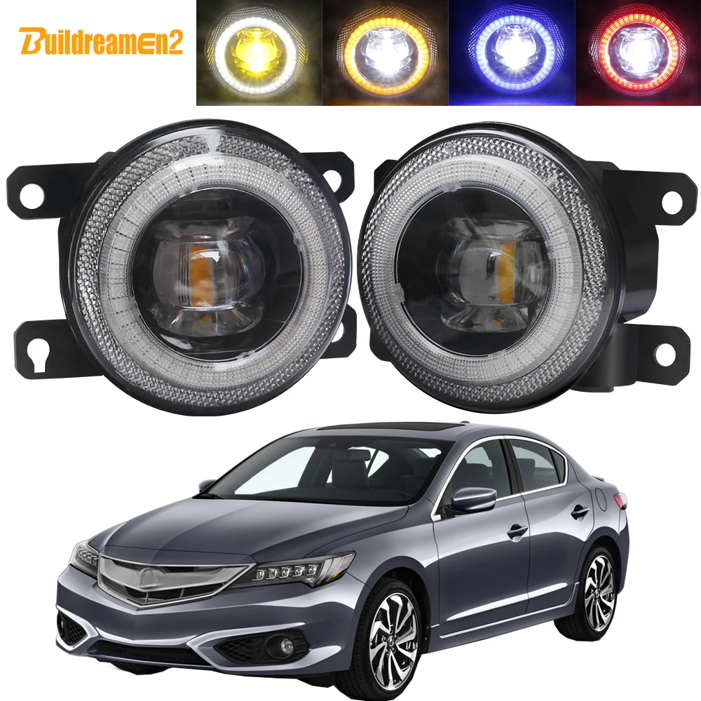 2in1 передний бампер автомобиля туман светильник в сборе светодиодный Ангел глаз