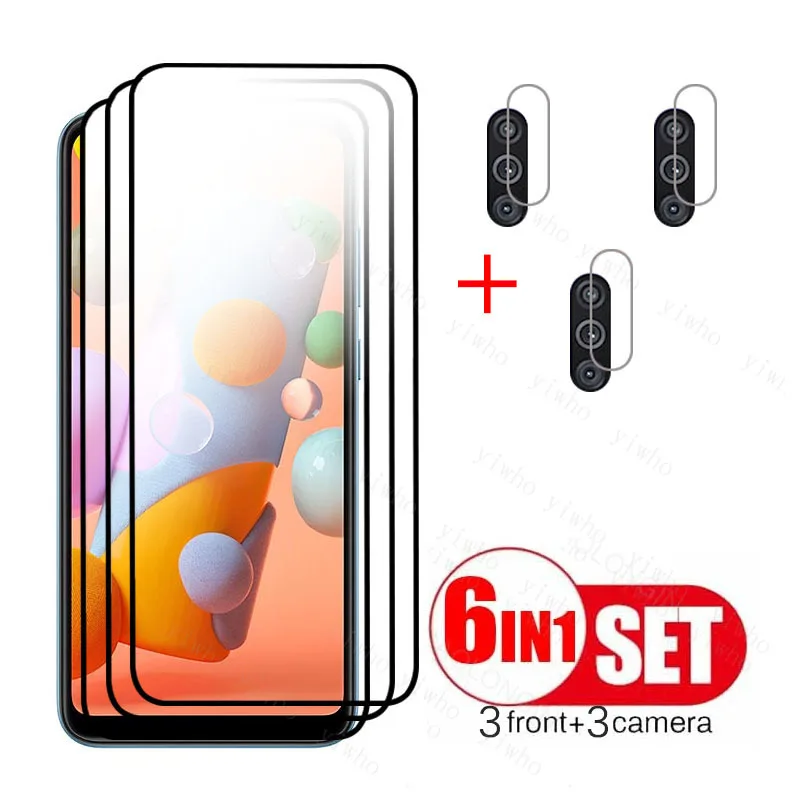 

Full Cover lens flim Tempered Glass For Samsung Galaxy A11 Screen Protector On Sansung A11 Camera protective silky safety Glass
